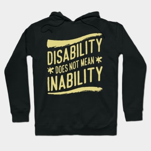 'Disability Does Not Mean Inability' Autism Awareness Shirt Hoodie